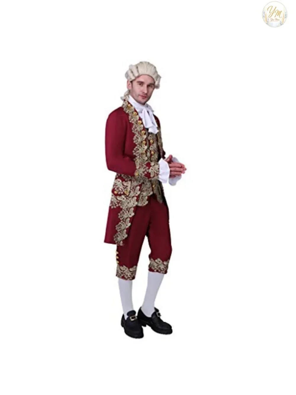 Men's 18th Century Court Suit Colonial Victorian British Military Uniform